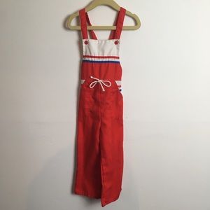 Vintage 70’s red overalls